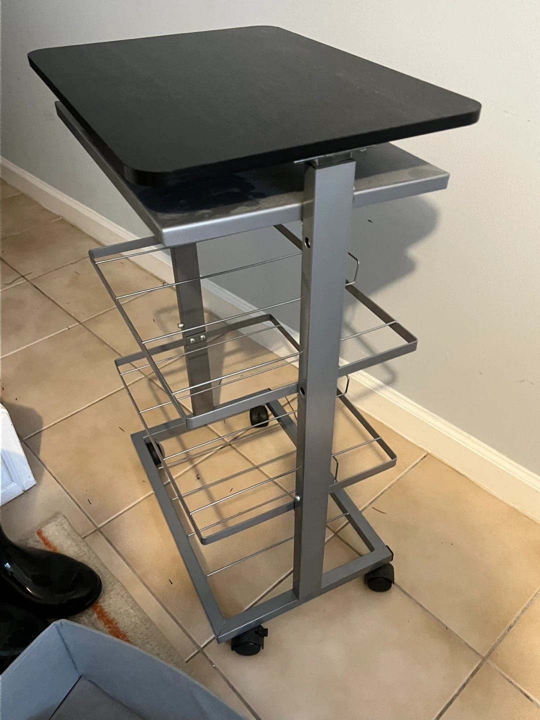Rolling Storage Cart with Top Shelf - photo 3
