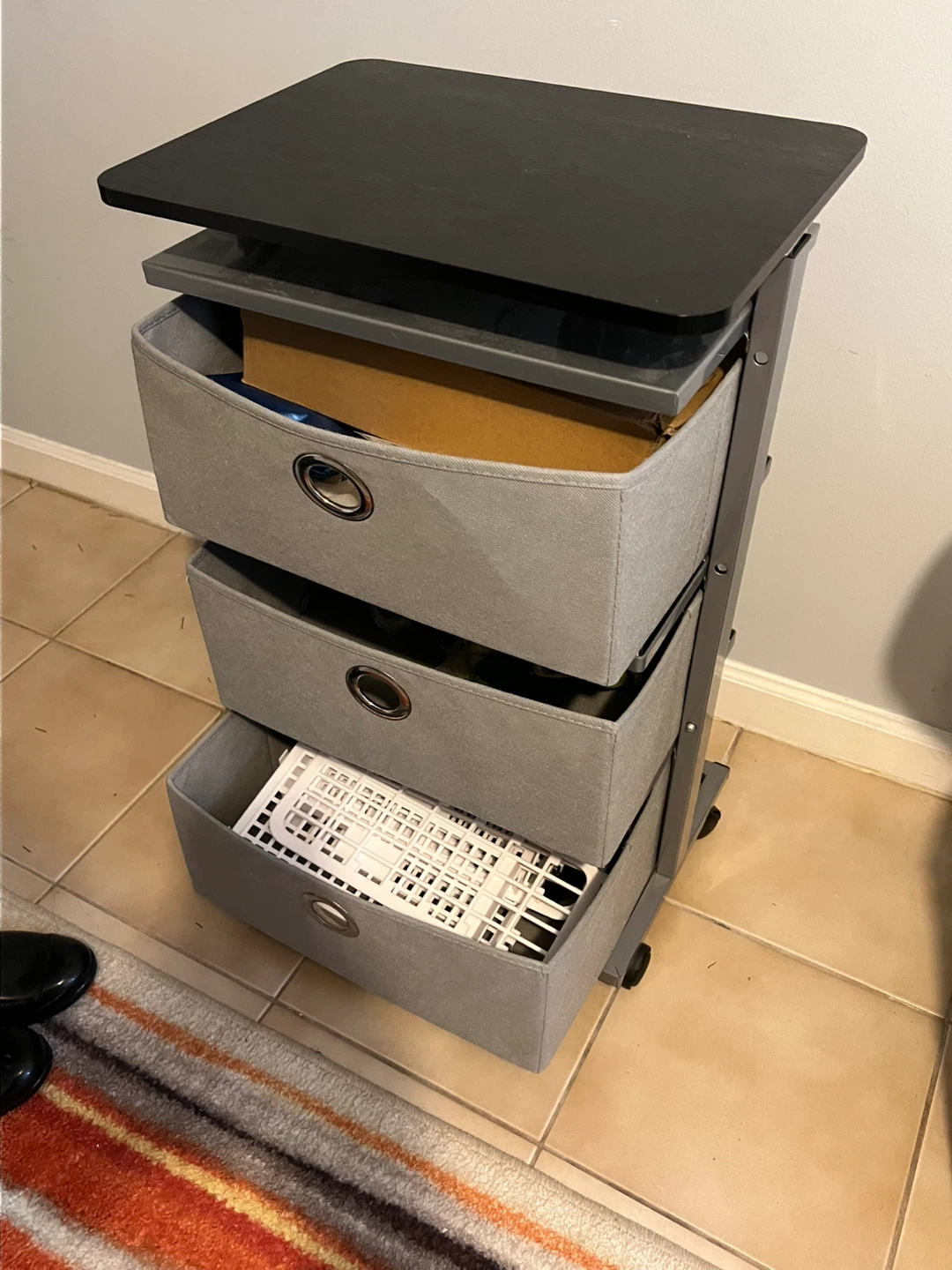 Rolling Storage Cart with Top Shelf - photo 5