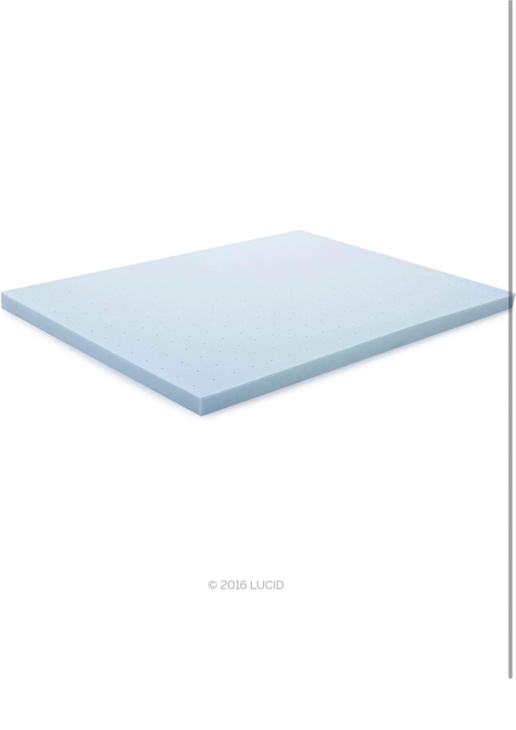 Lucid 2-inch Gel Memory Foam Mattress Topper - photo 2