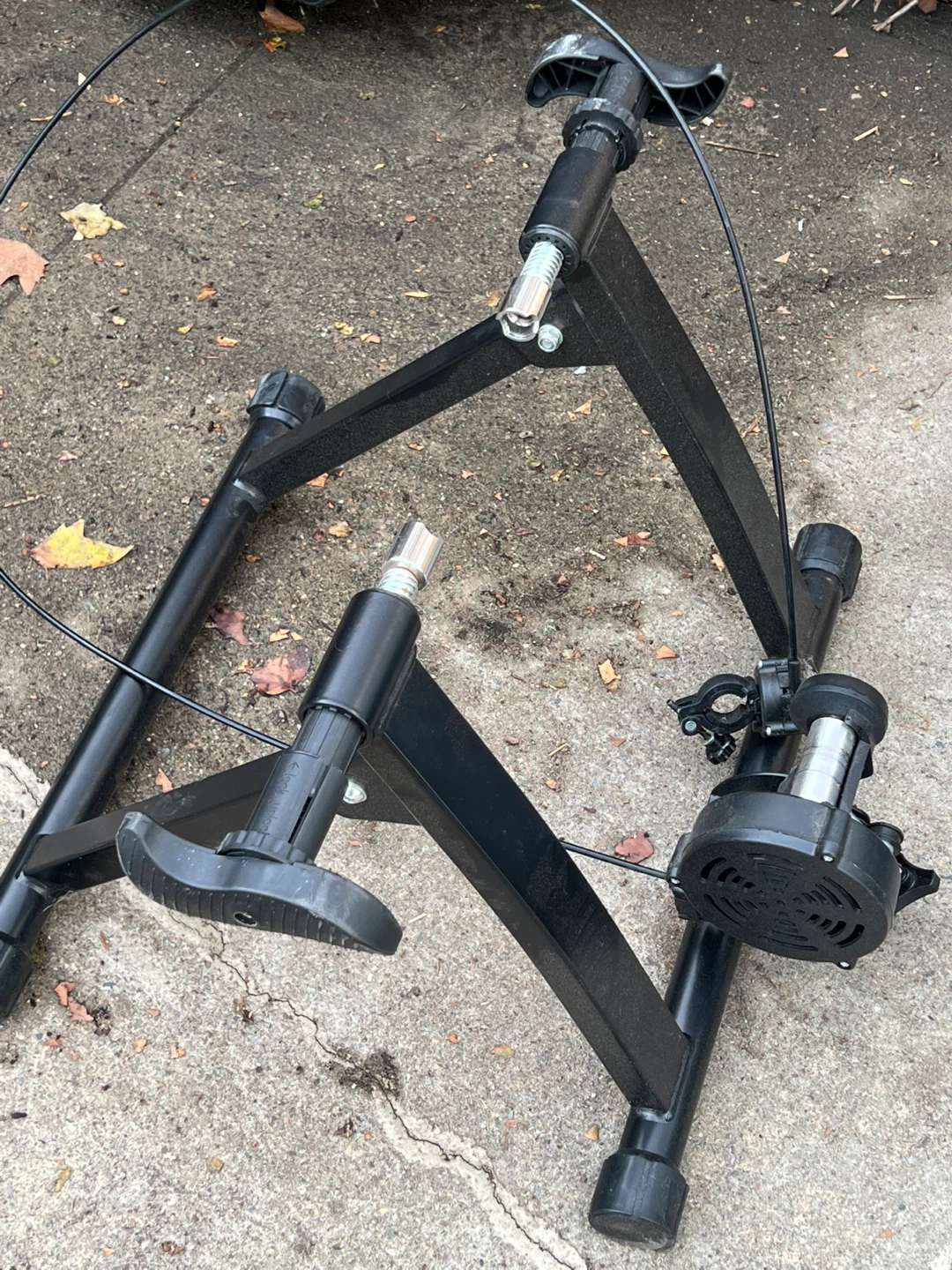 Black Indoor Bike Trainer Stand