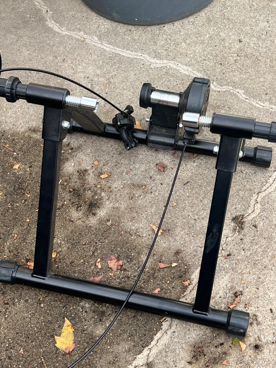 Black Indoor Bike Trainer Stand - photo 2