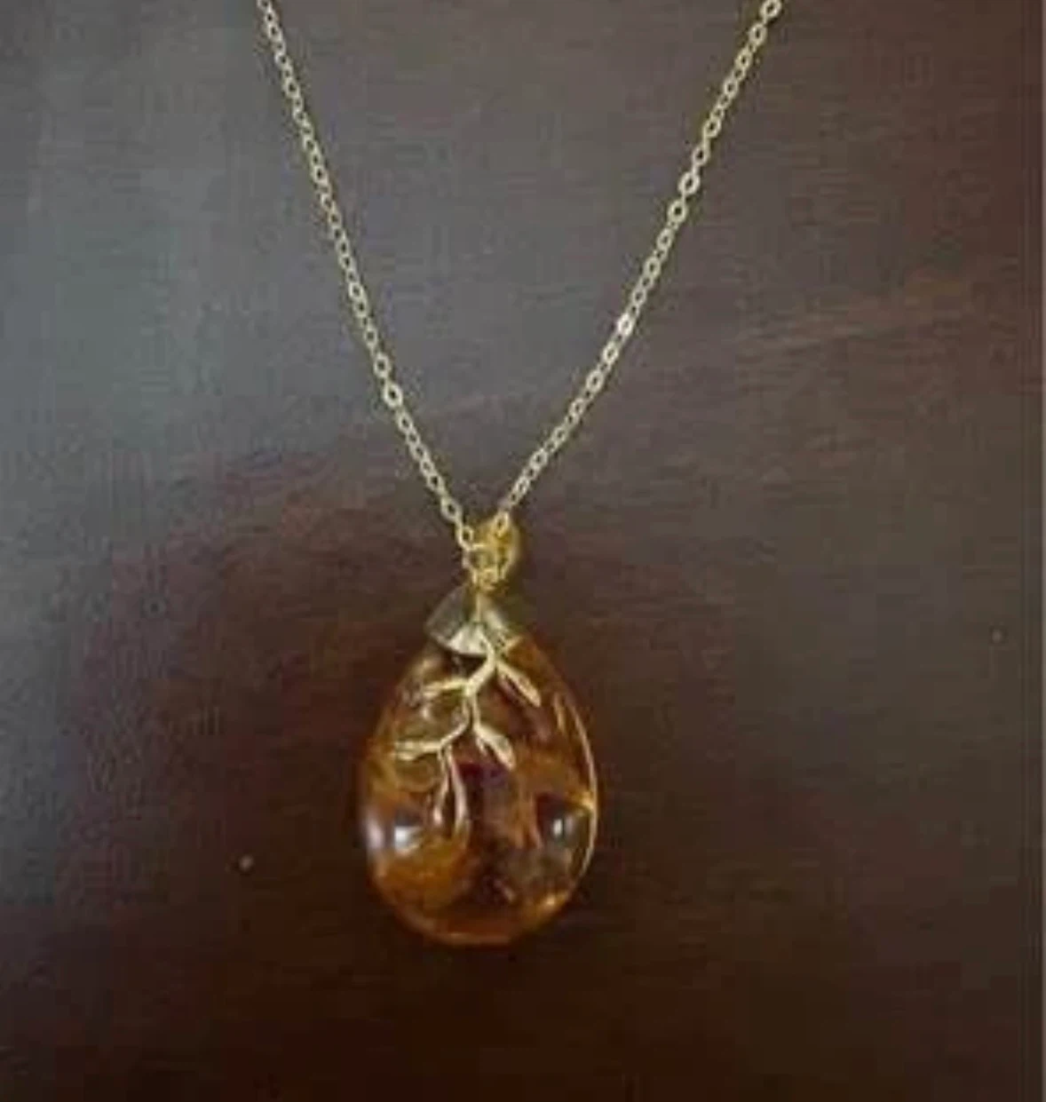 Amber earrings & Amber necklace -New, Both together for $5 - photo 3