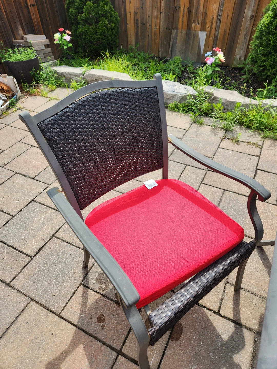 Patio Dining Set with 6 Chairs and Glass Table - photo 3