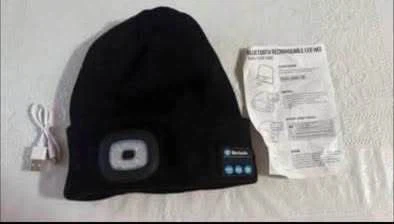 Bluetooth rechargeable LED hat (New) (Free)