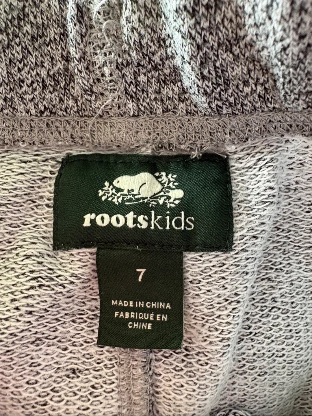 Roots Kids Sweat Shorts Size 7 (Green & Grey Marl) - photo 3