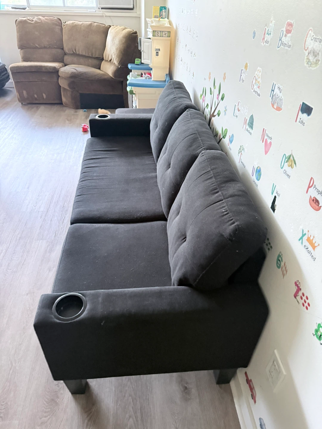 Black Ottoman Footstool - photo 3