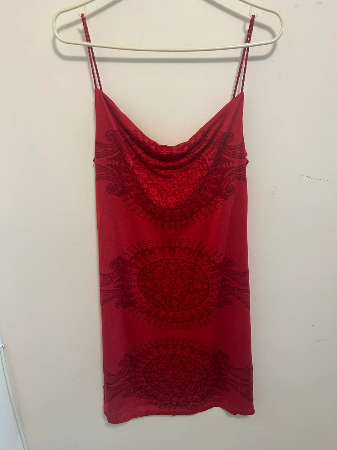 Red Print Dress