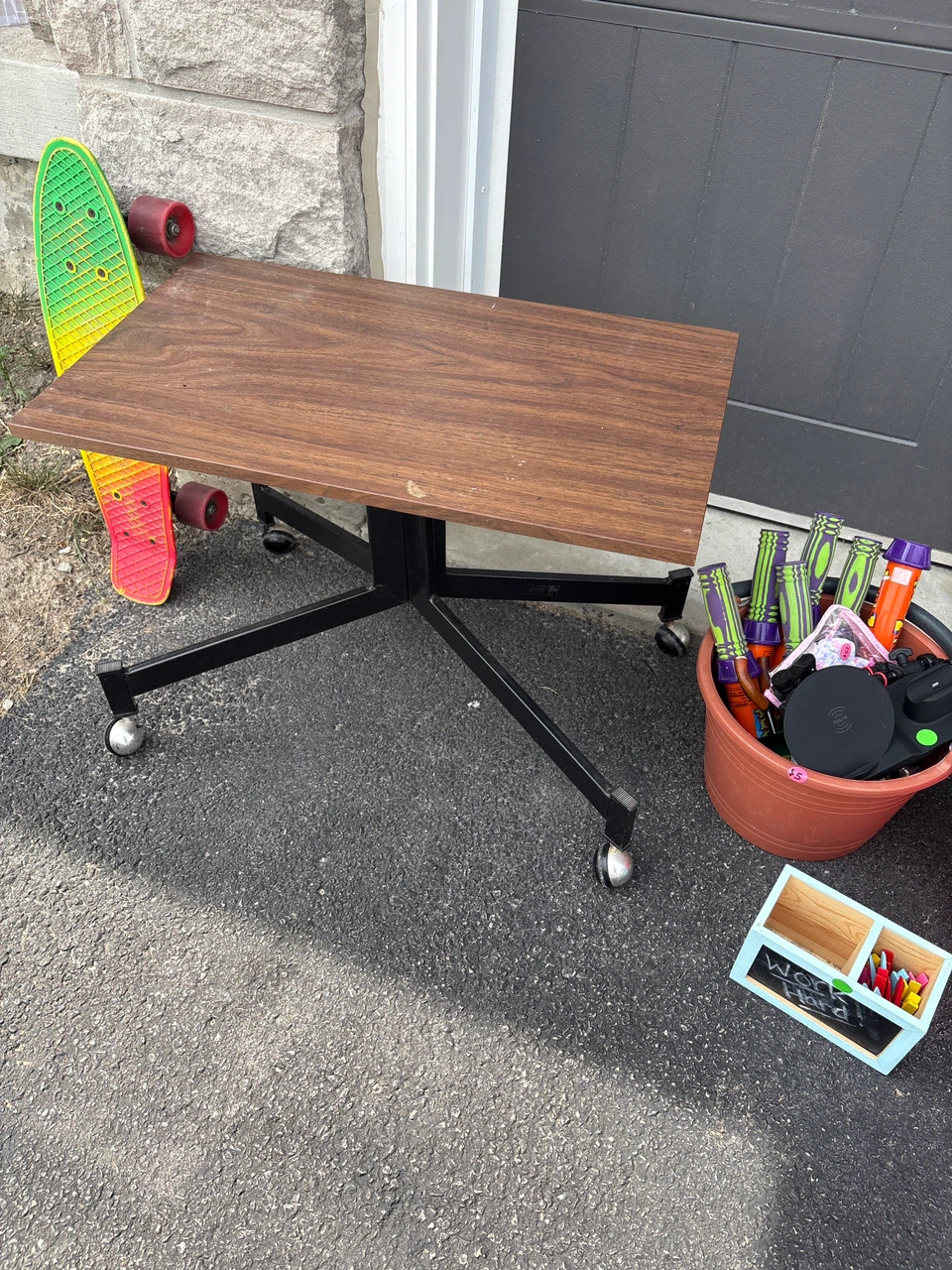 Rolling Desk Table