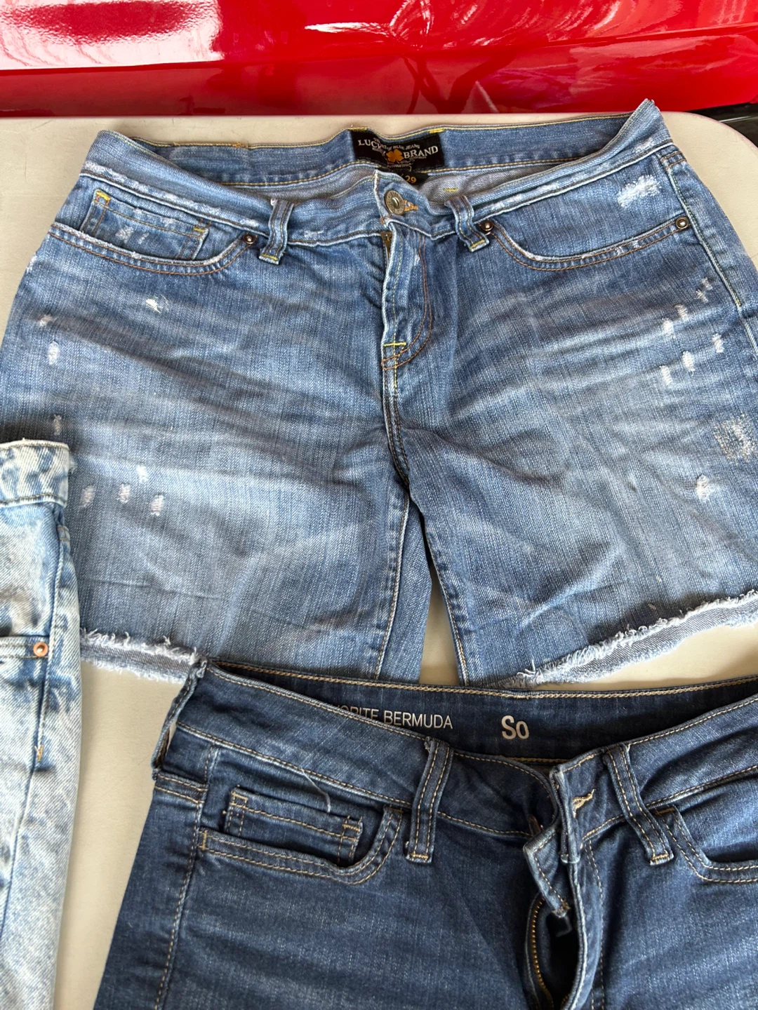 Lucky Brand & SO denim shorts