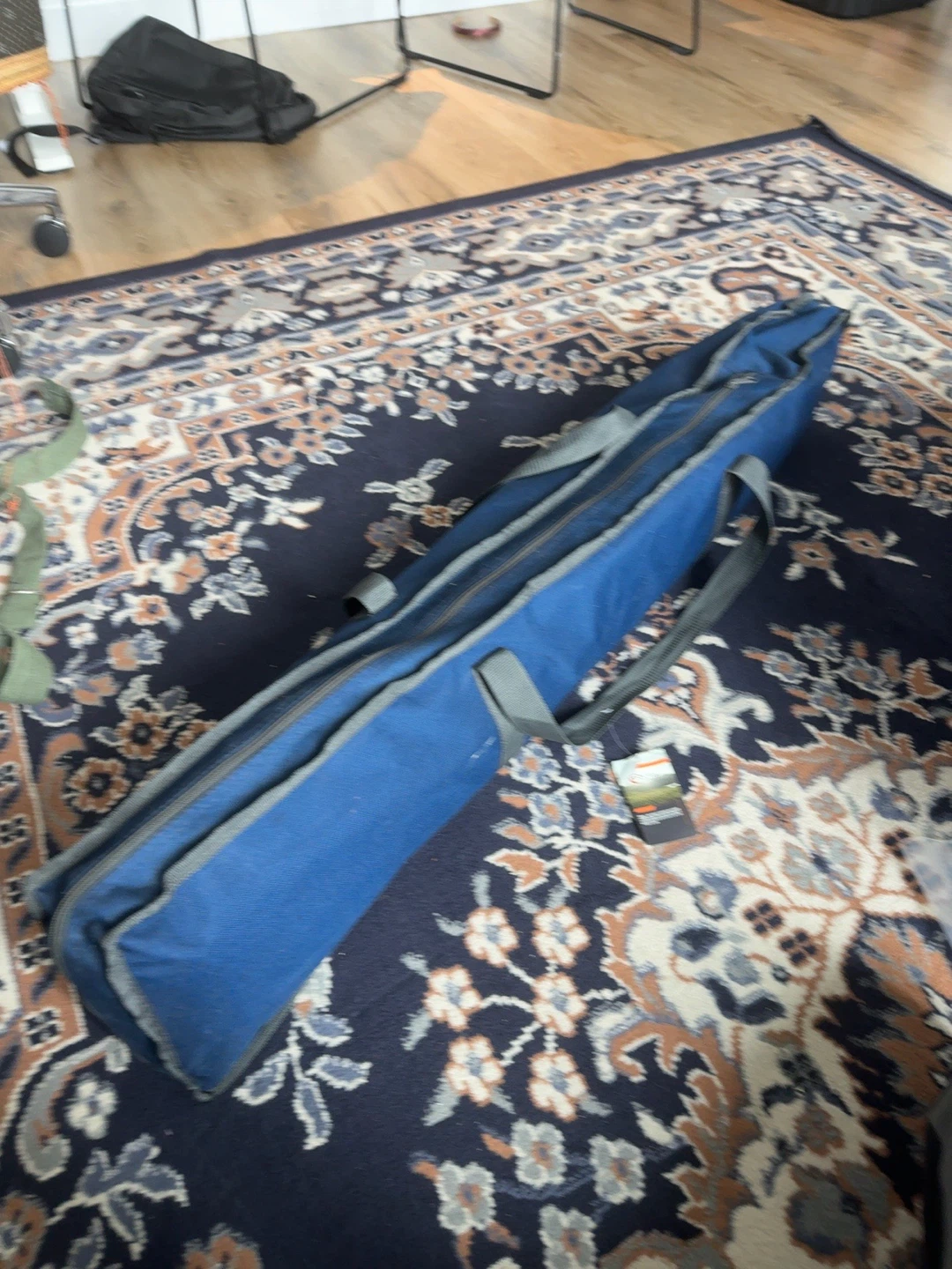 PORTAL Folding Camping Cot with Carry Bag - Blue - photo 2
