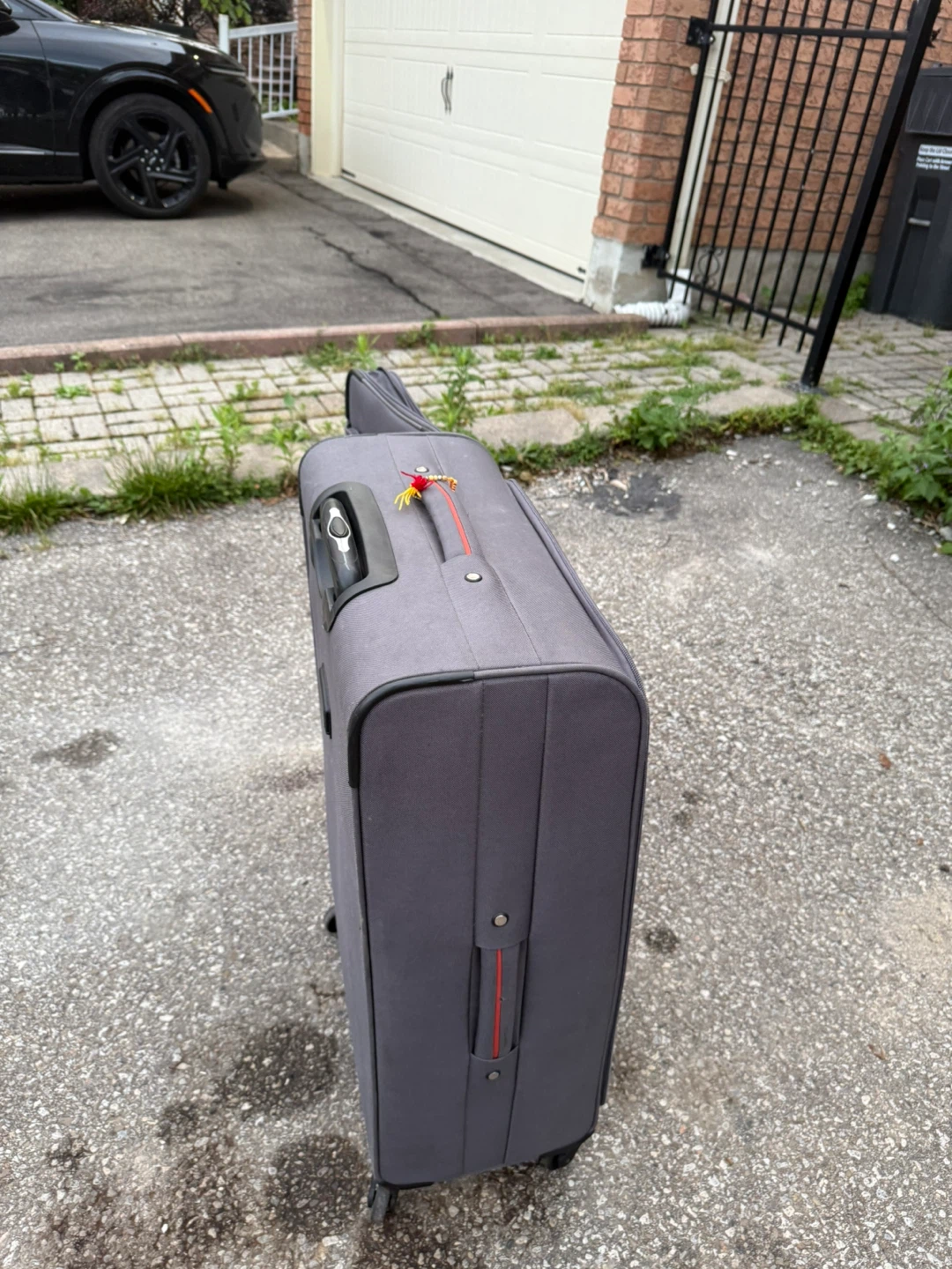 Large Grey Travel Suitcase - photo 3