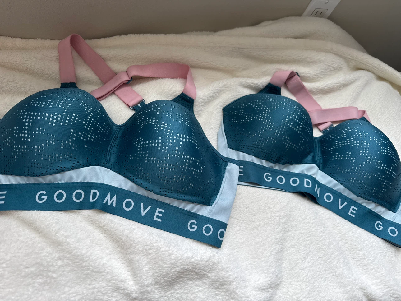 M&S Goodmove Sports Bras (2 pack) - Teal & Blue