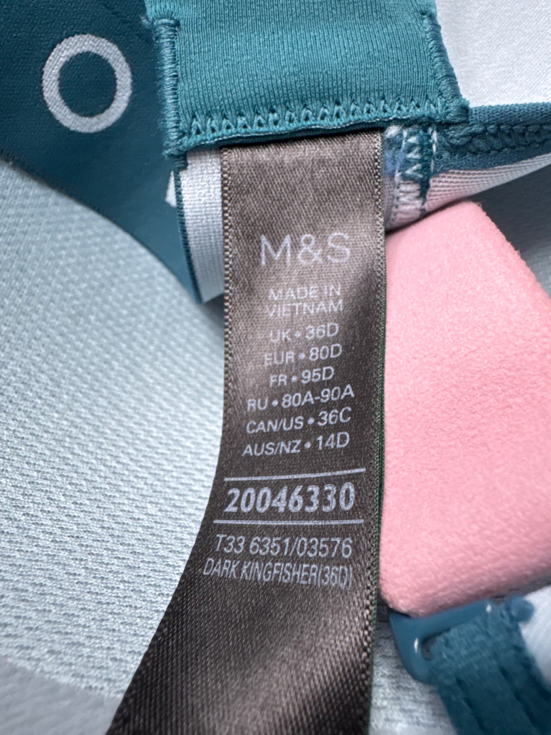 M&S Goodmove Sports Bras (2 pack) - Teal & Blue - photo 2