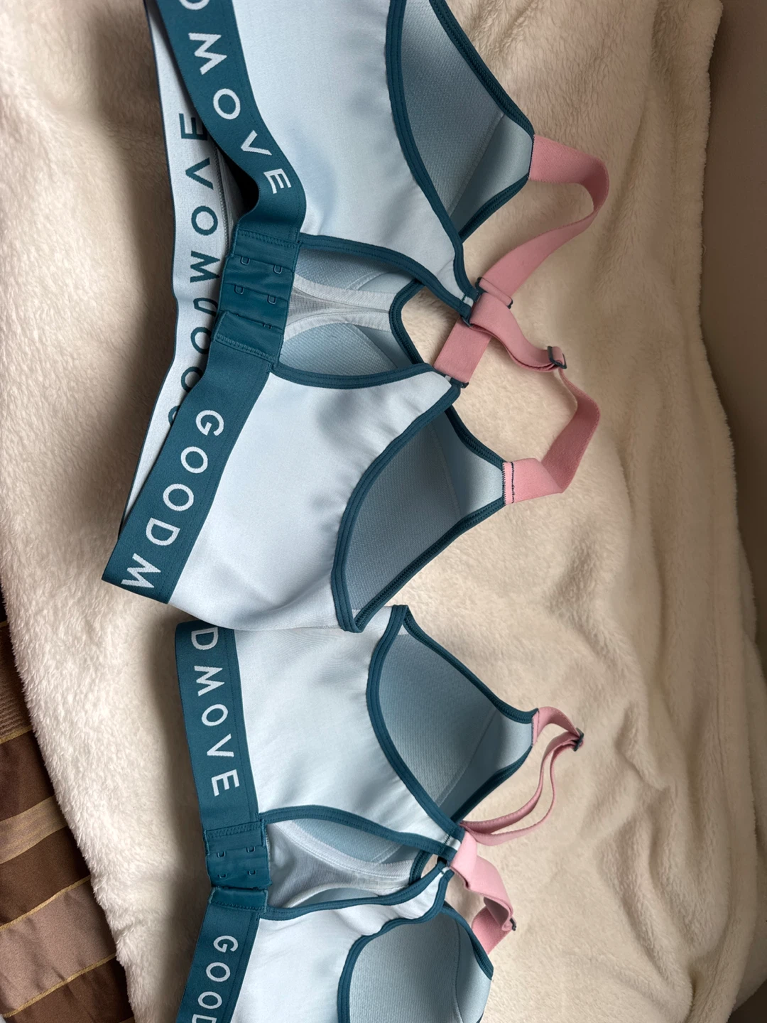 M&S Goodmove Sports Bras (2 pack) - Teal & Blue - photo 3