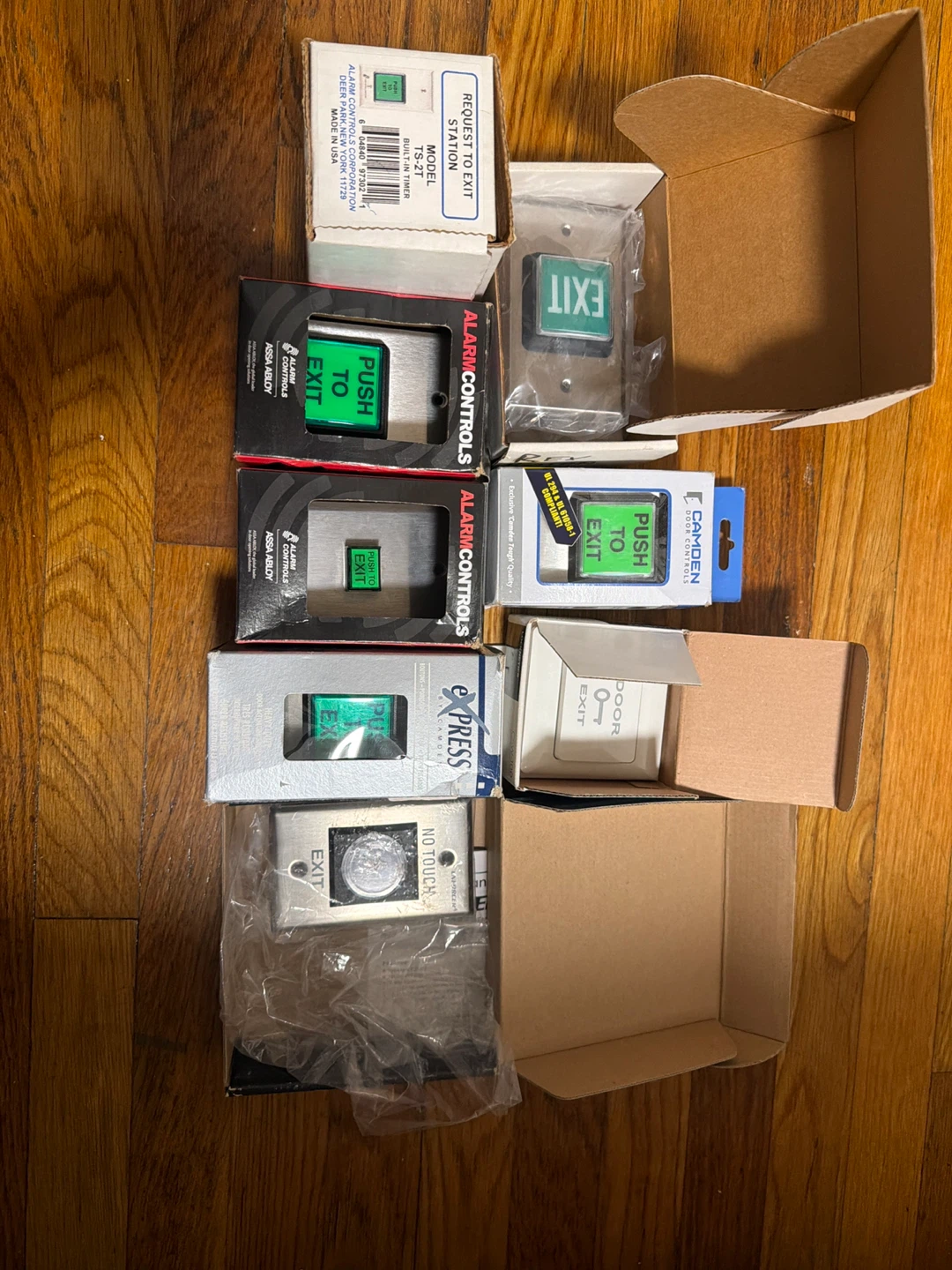 Alarm Controls and Camden Exit Push Buttons