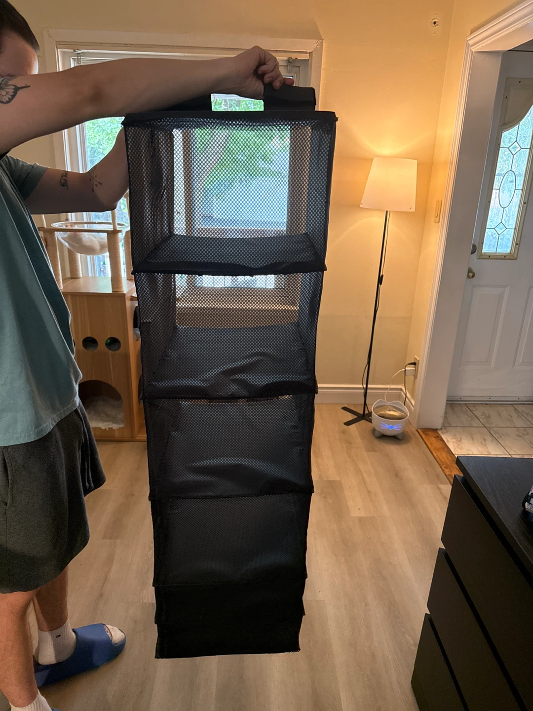 Black hanging closet organizer - photo 4
