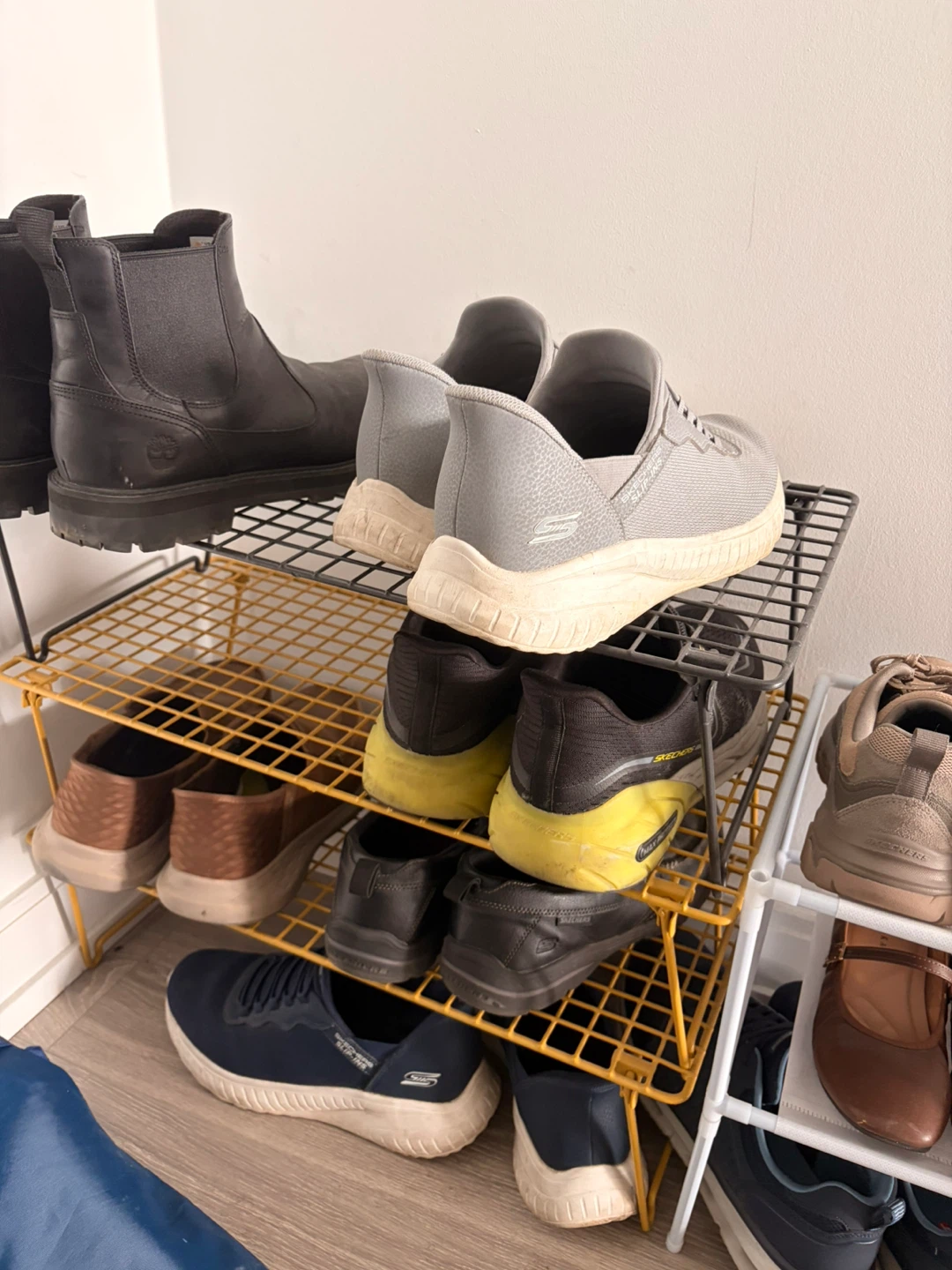 Three for $10 GREJIG Shoe rack, gray