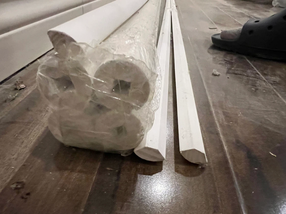 Brand New Quarter Round Trim 152ft (8 foot lengths x 19 pieces)