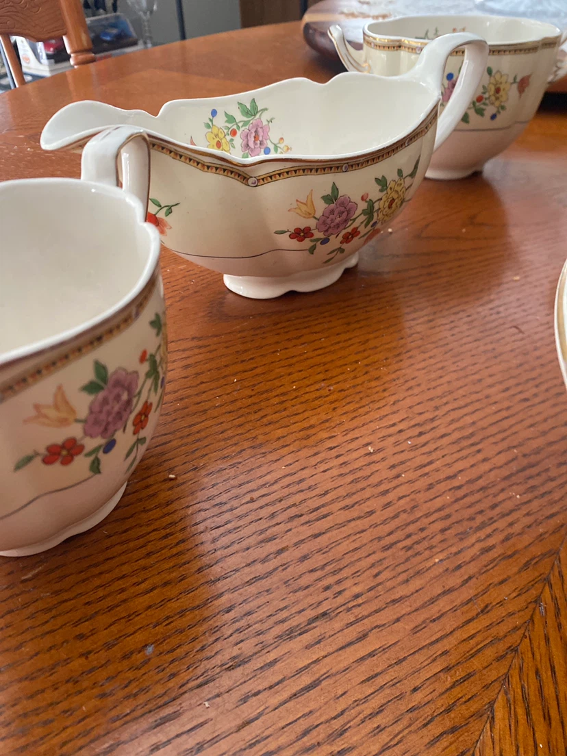 Vintage Floral Ceramic Serving Dish Set - photo 3