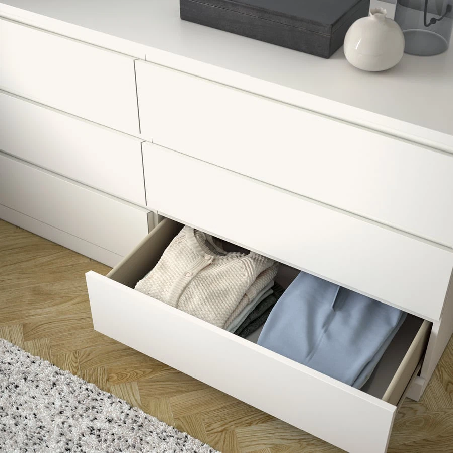 IKEA MALM 6-drawer dresser - White - photo 3