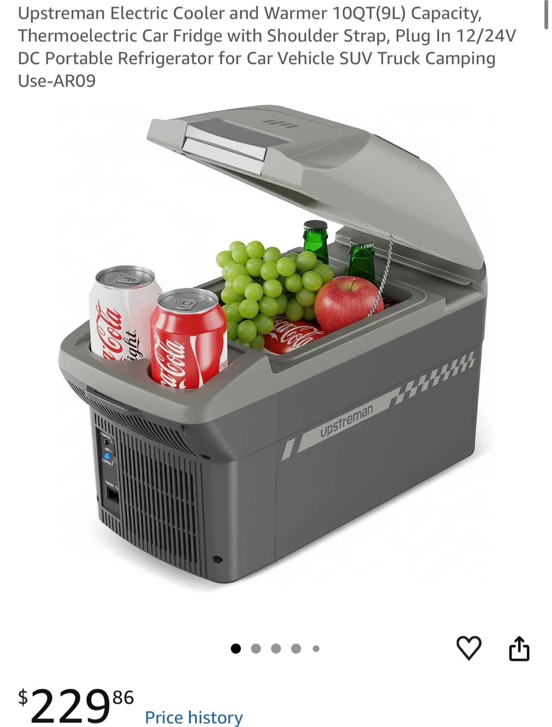 Upstreman Electric Cooler and Warmer 10QT/9L