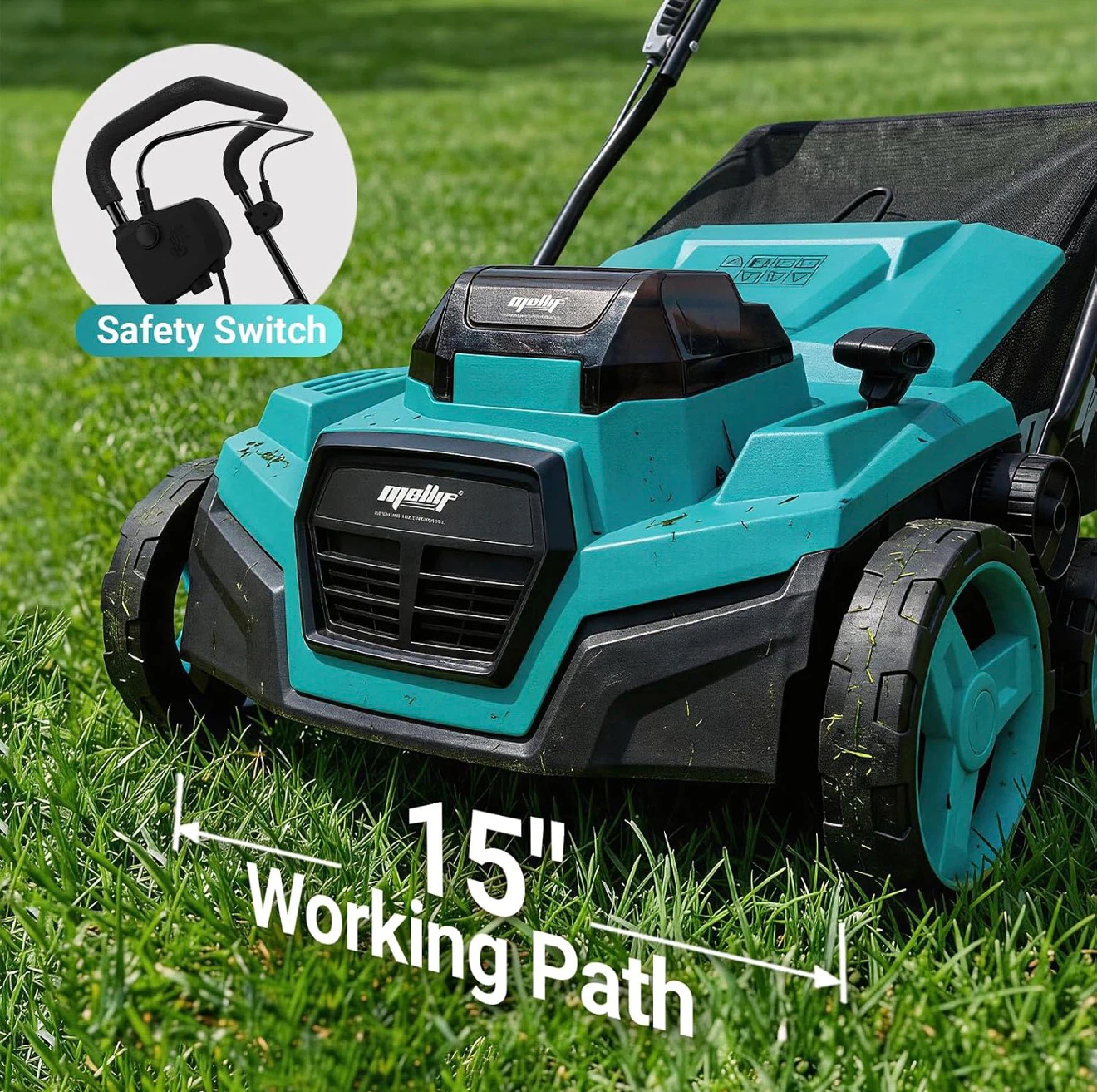 Mopir 36V Cordless Electric Dethatcher and Scarifier - 15" - photo 2