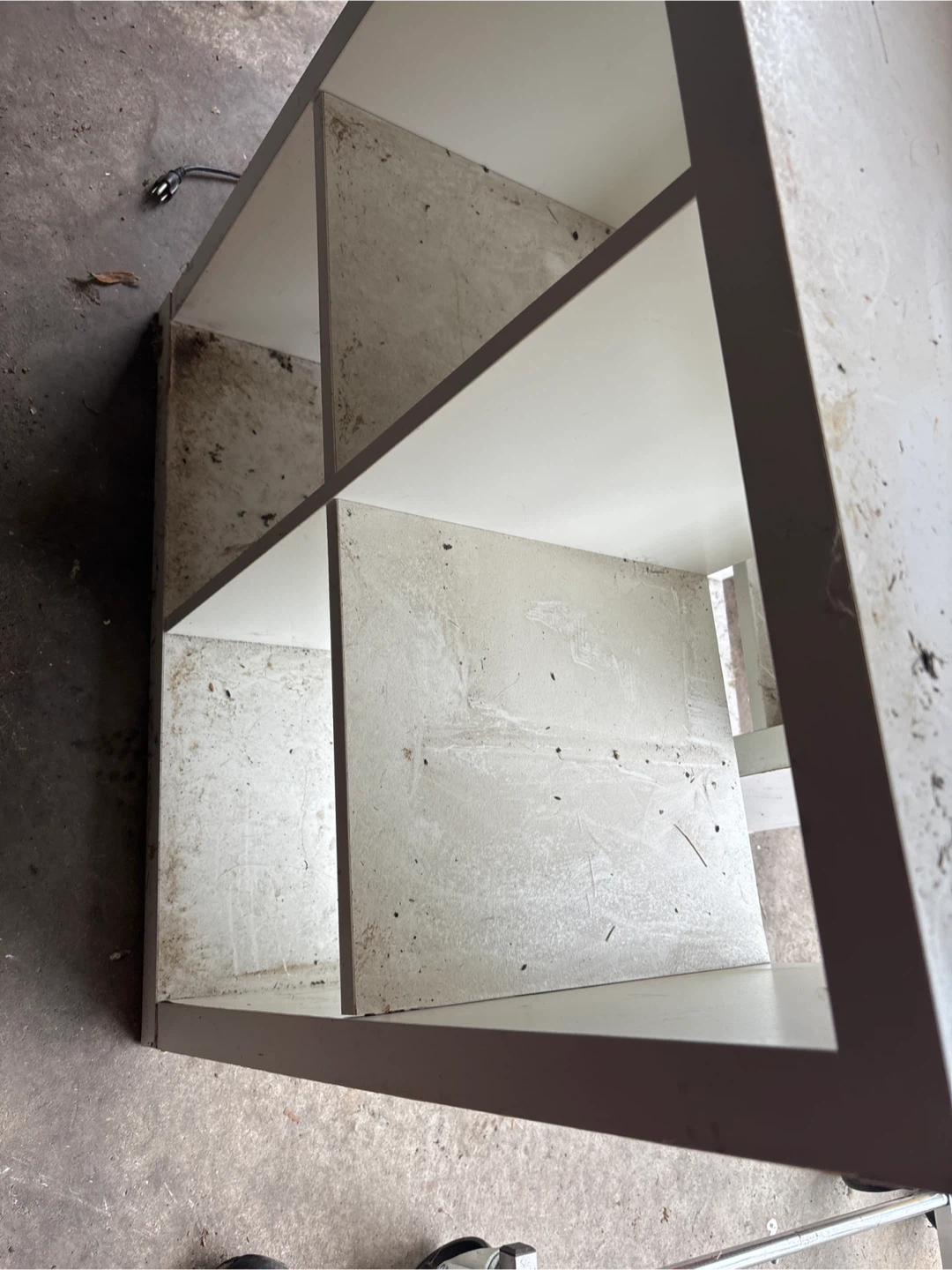 2 White Cube Storage Unit