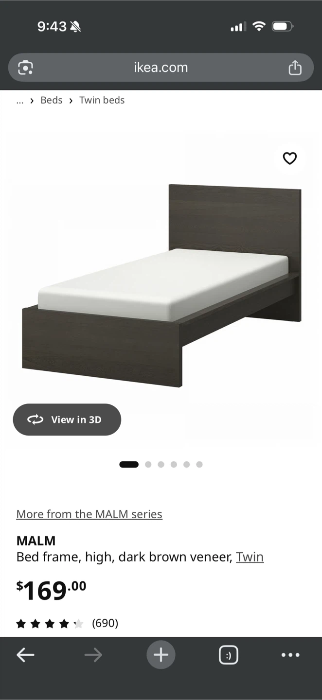Ikea Bed frame+ mattress + base - photo 2