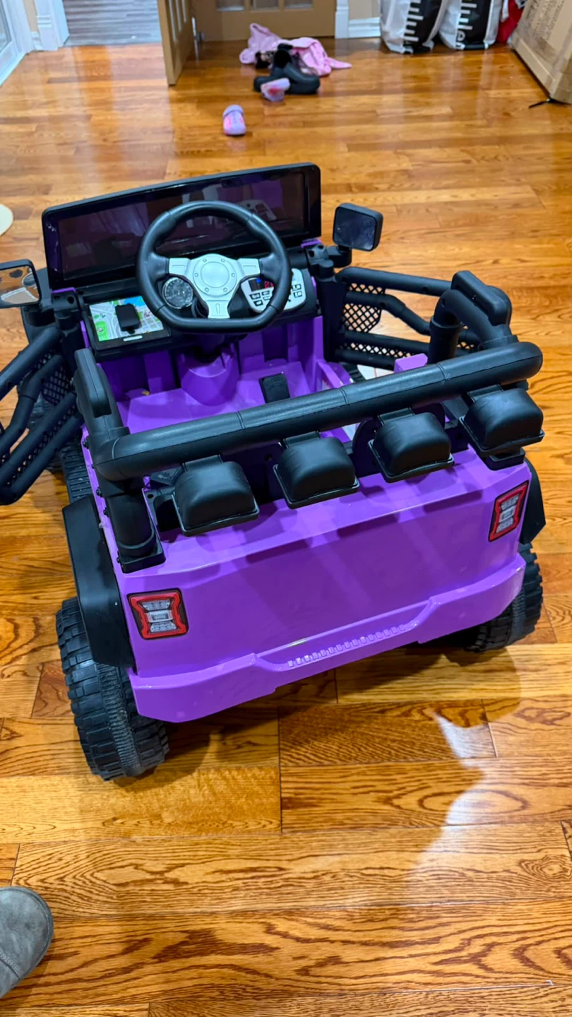 Purple Ride-On Jeep with Remote Control - photo 3