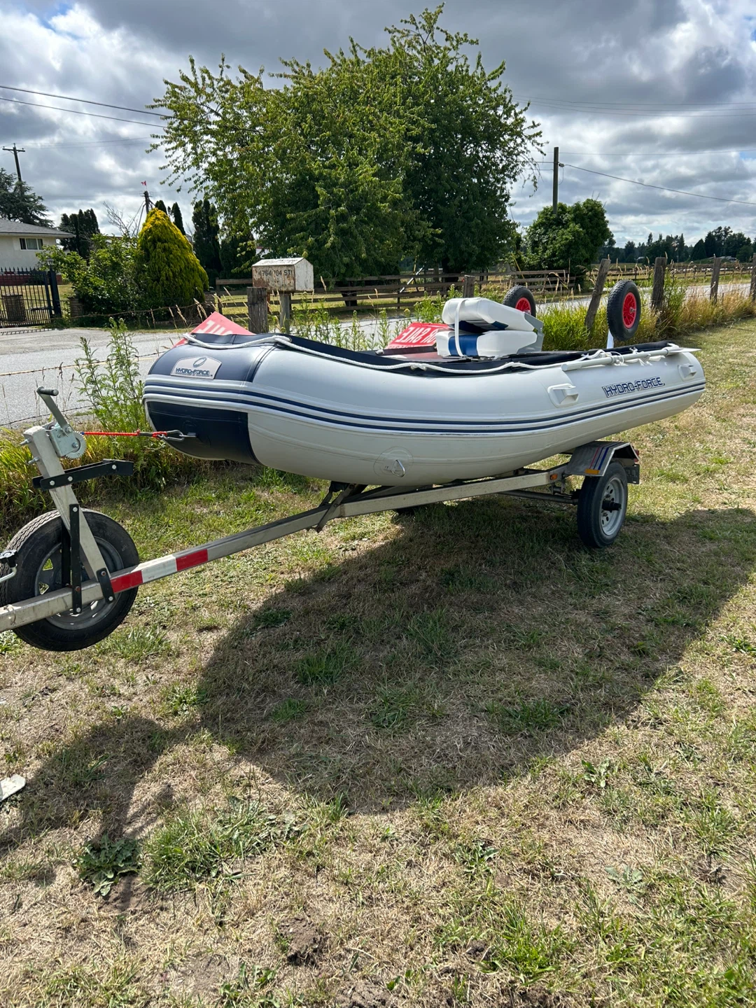 Hydro-Force Inflatable Boat with Trailer - photo 2