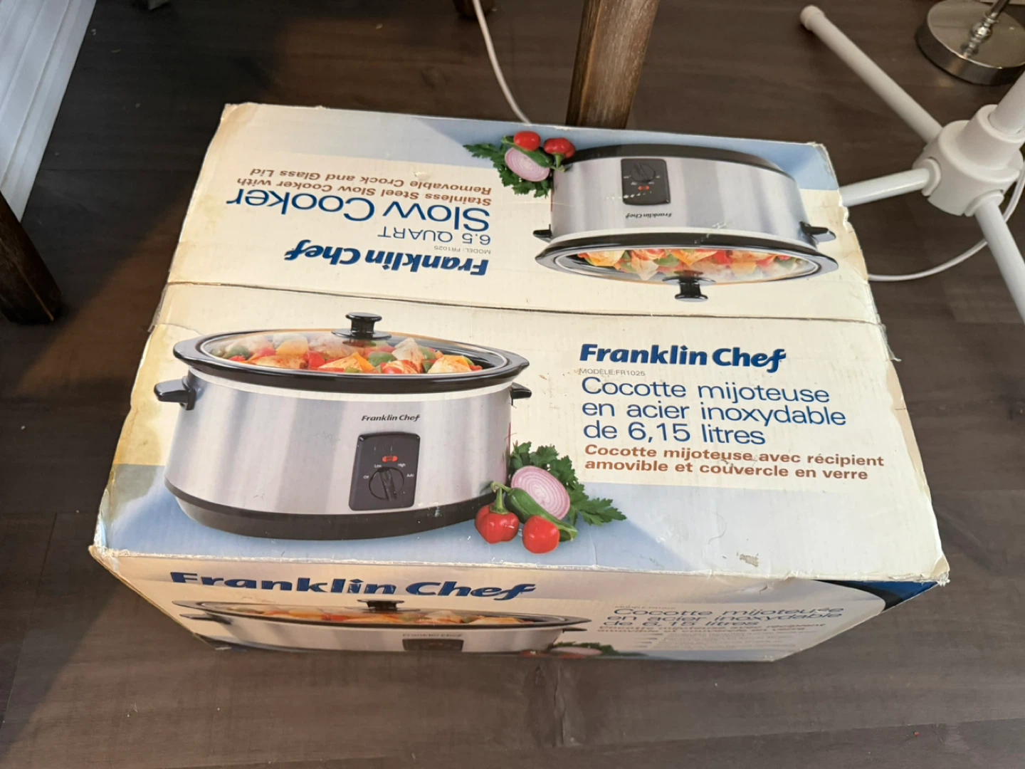 Franklin Chef Stainless Steel Slow Cooker 6.5 Quart