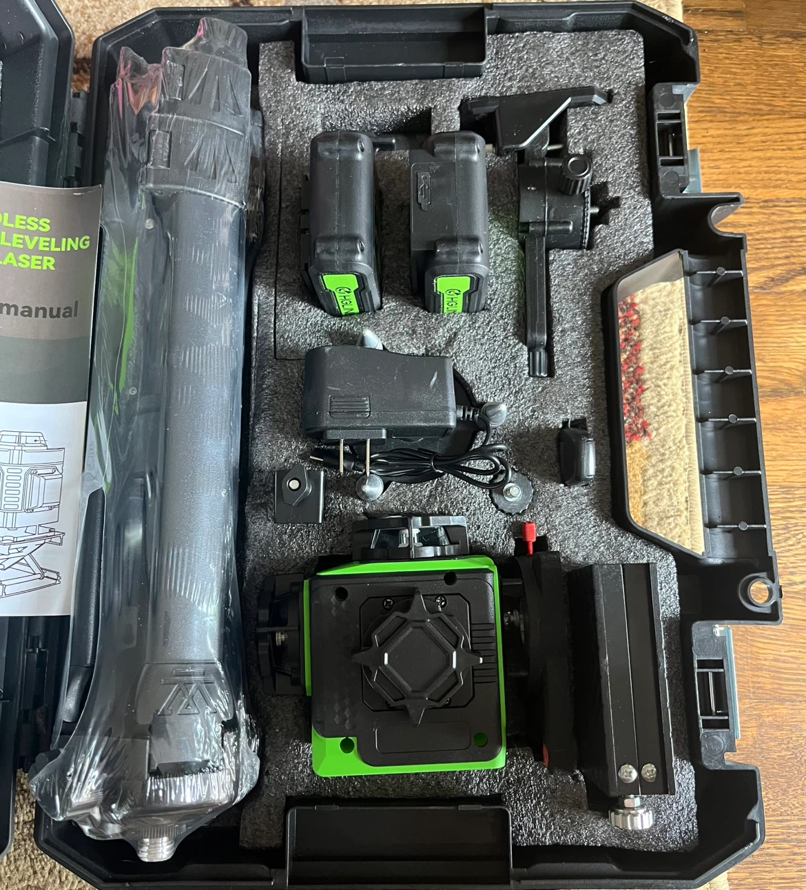 HGLINE Laser Level Kit with Tripod and Accessories