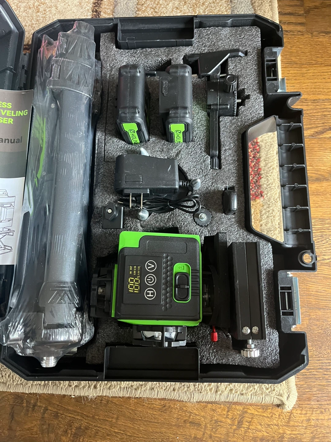 HGLINE Laser Level Kit with Tripod and Accessories - photo 3