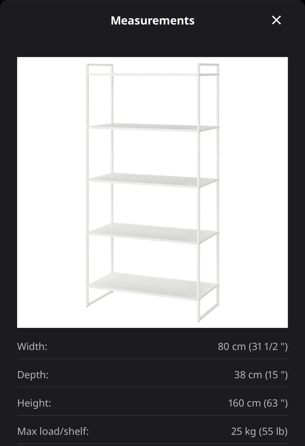 IKEA JONAXEL shelf unit - photo 2