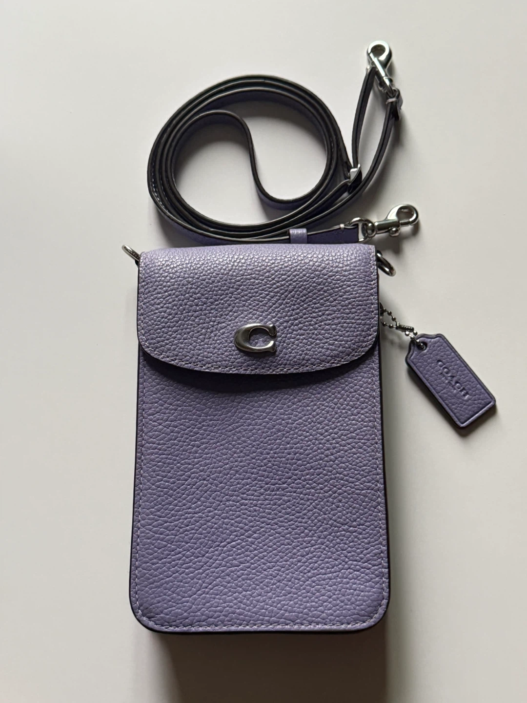 Lavender Coach Crossbody Phone Bag