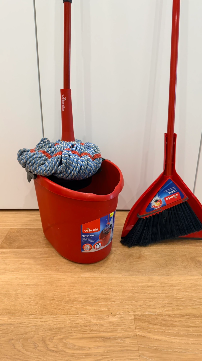 Vileda Mop Bucket and Oskar Broom Set - photo 2