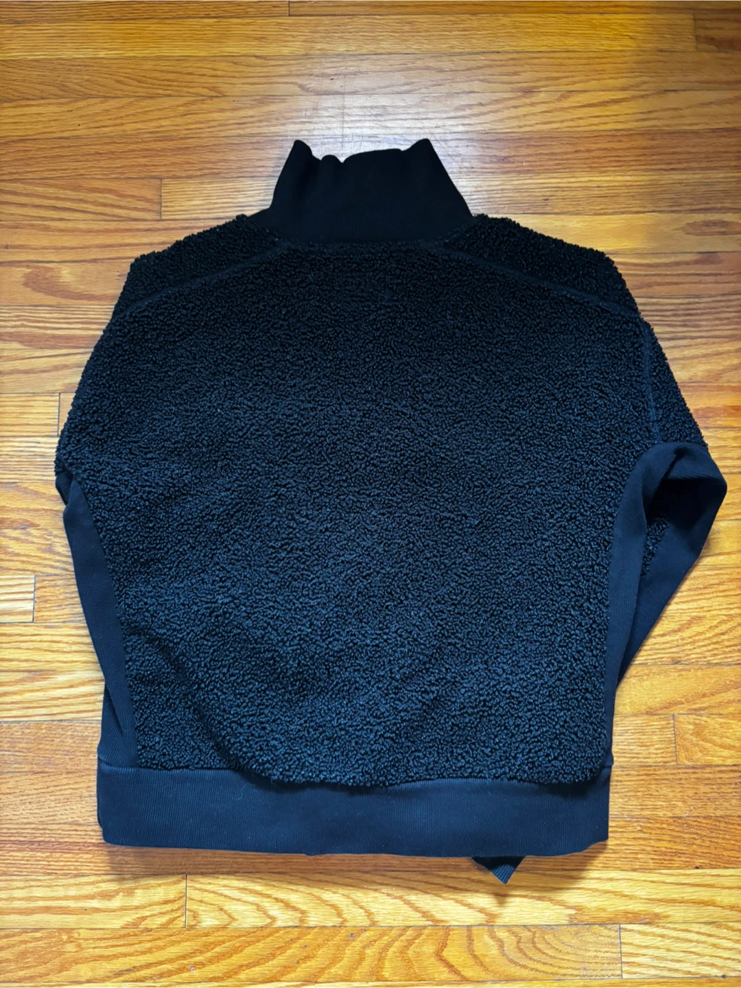 Roots Black Fleece Half-Zip Sweater -Size M - photo 4