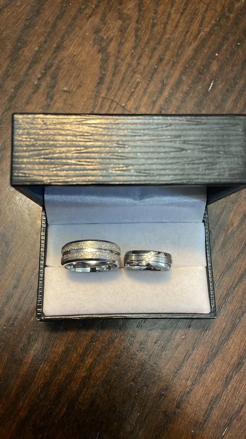 Pair of Men's and Women's Wedding Bands