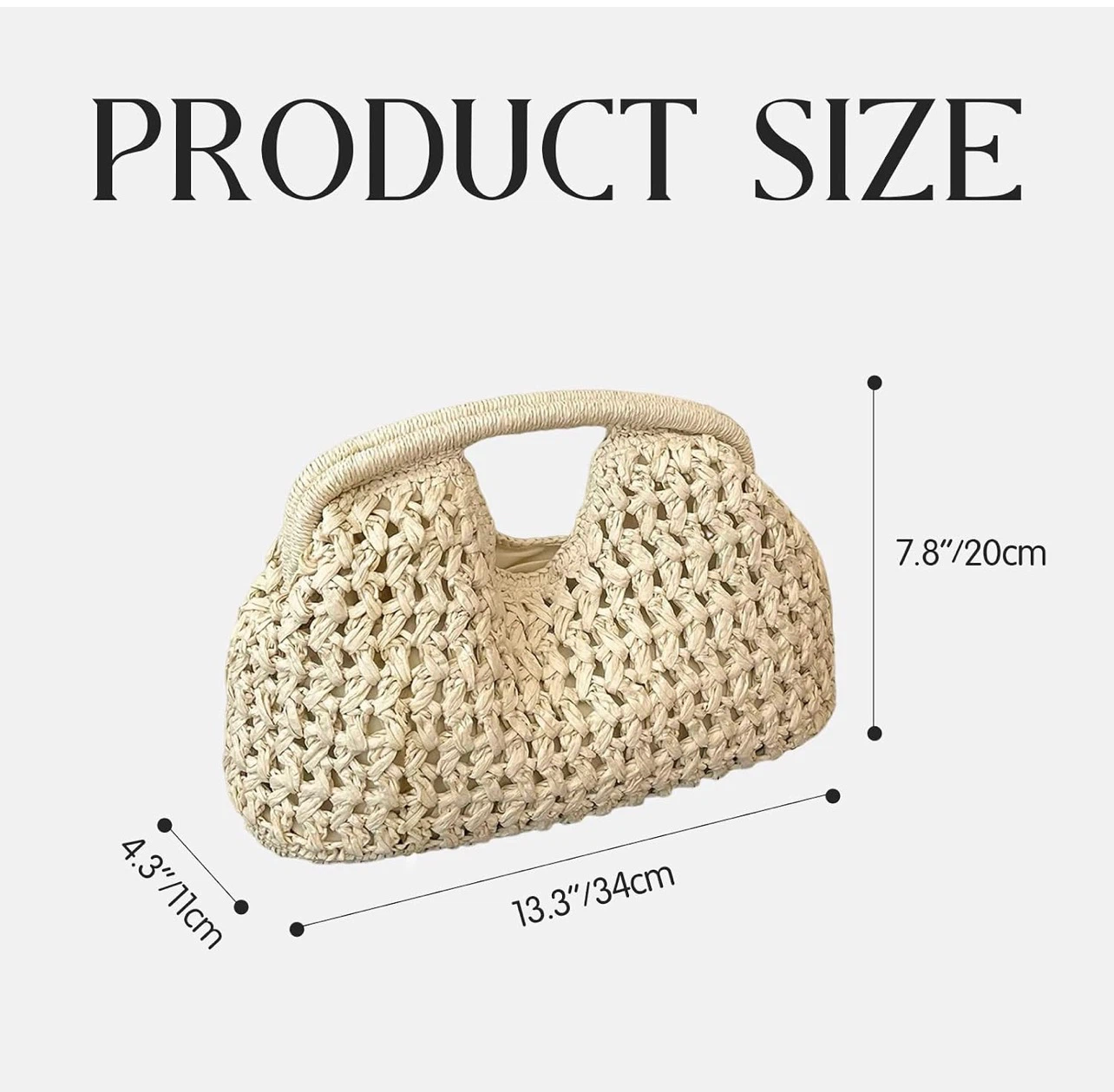 Straw Woven Tote Bag - photo 4