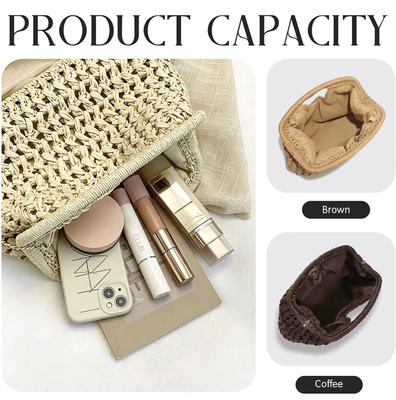 Straw Woven Tote Bag - photo 5