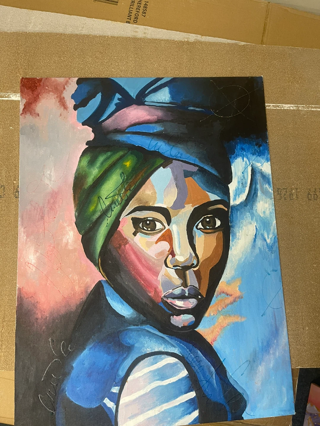 Abstract Portrait Painting