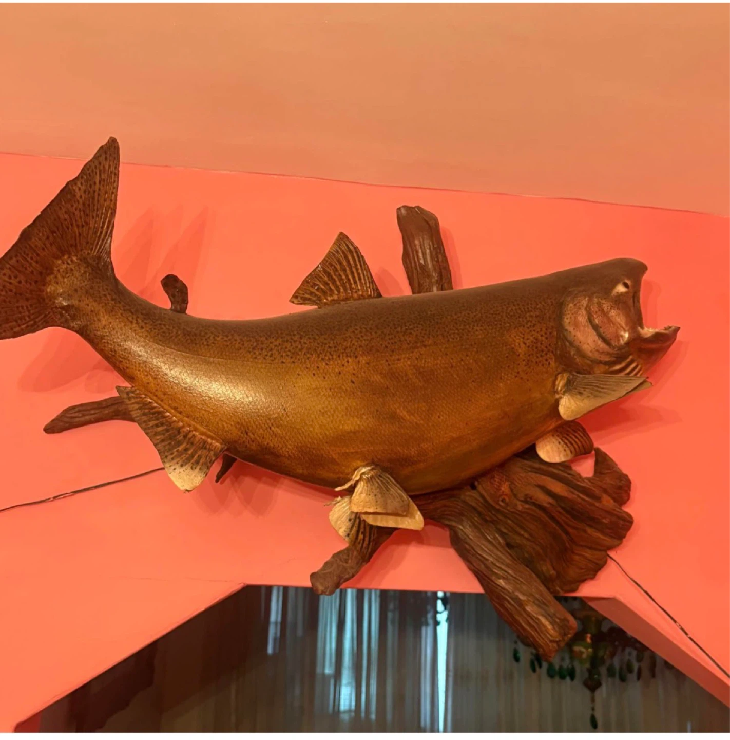 Wooden Fish Wall Mount