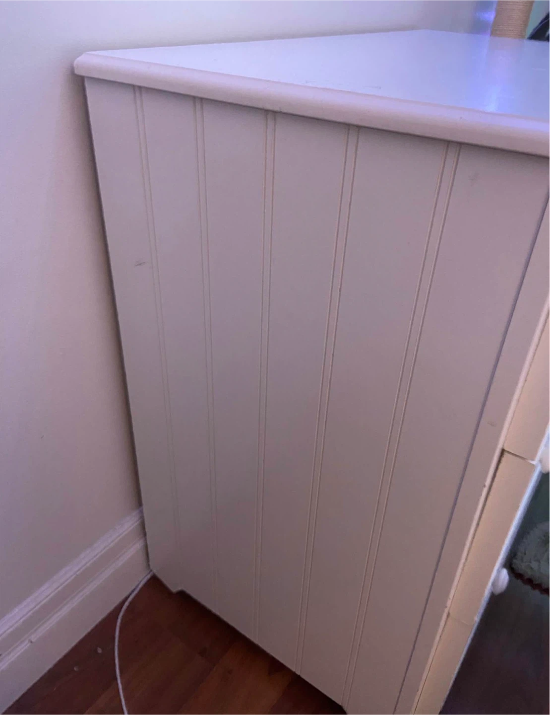 White 3-Drawer Dresser - photo 3