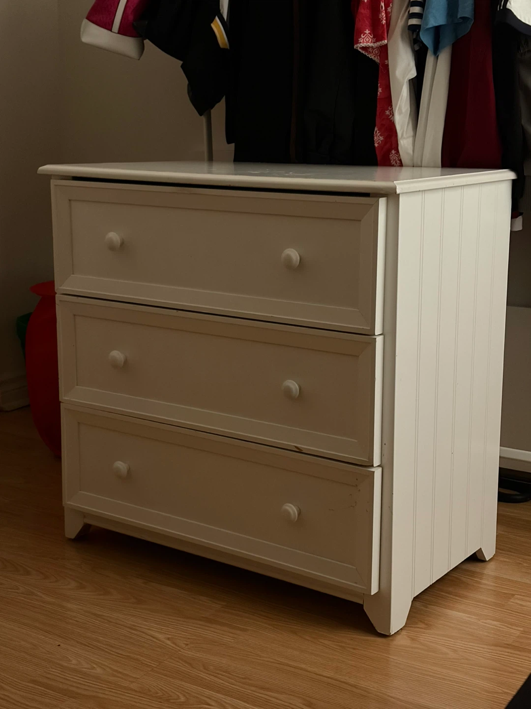 White 3-Drawer Dresser - photo 4