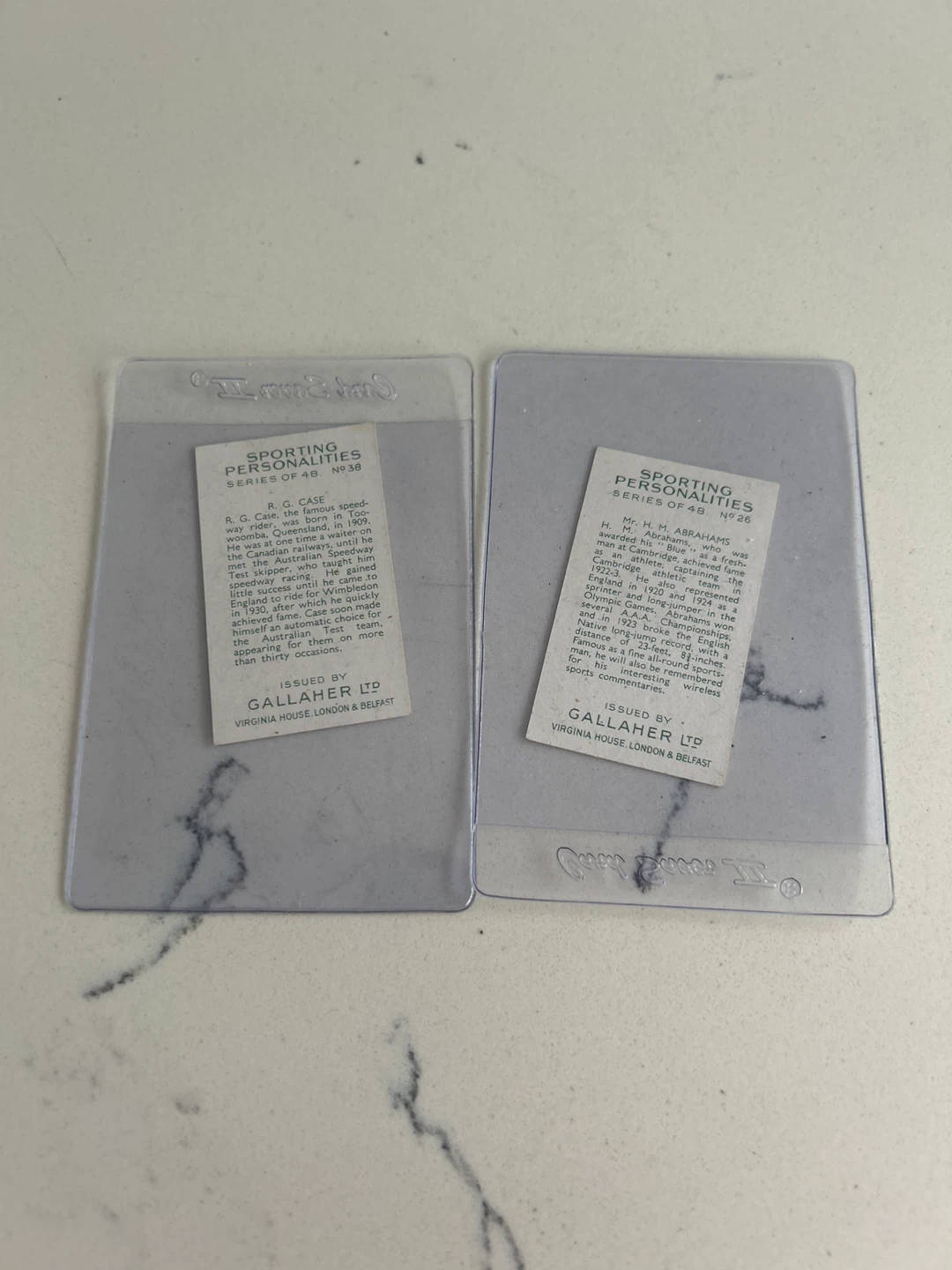 Gallaher Ltd Sporting Personalities Cards - photo 2