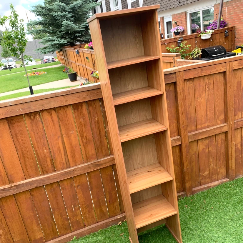 Wood Bookcase Bookshelf Storage Shelf Cabinet 5 Tier Tall - photo 2