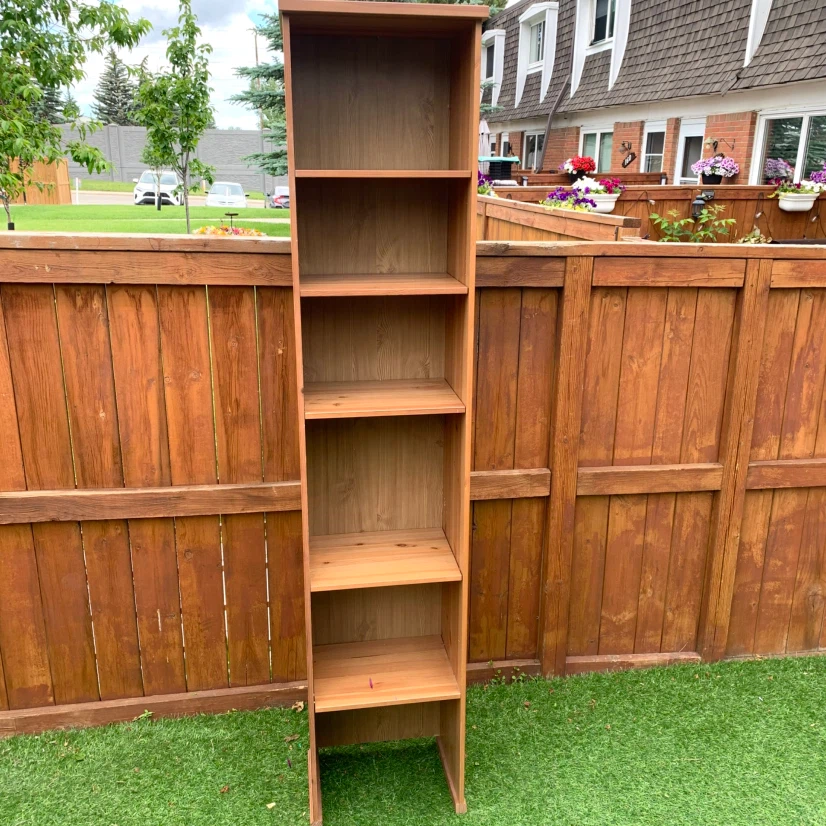 Wood Bookcase Bookshelf Storage Shelf Cabinet 5 Tier Tall - photo 3