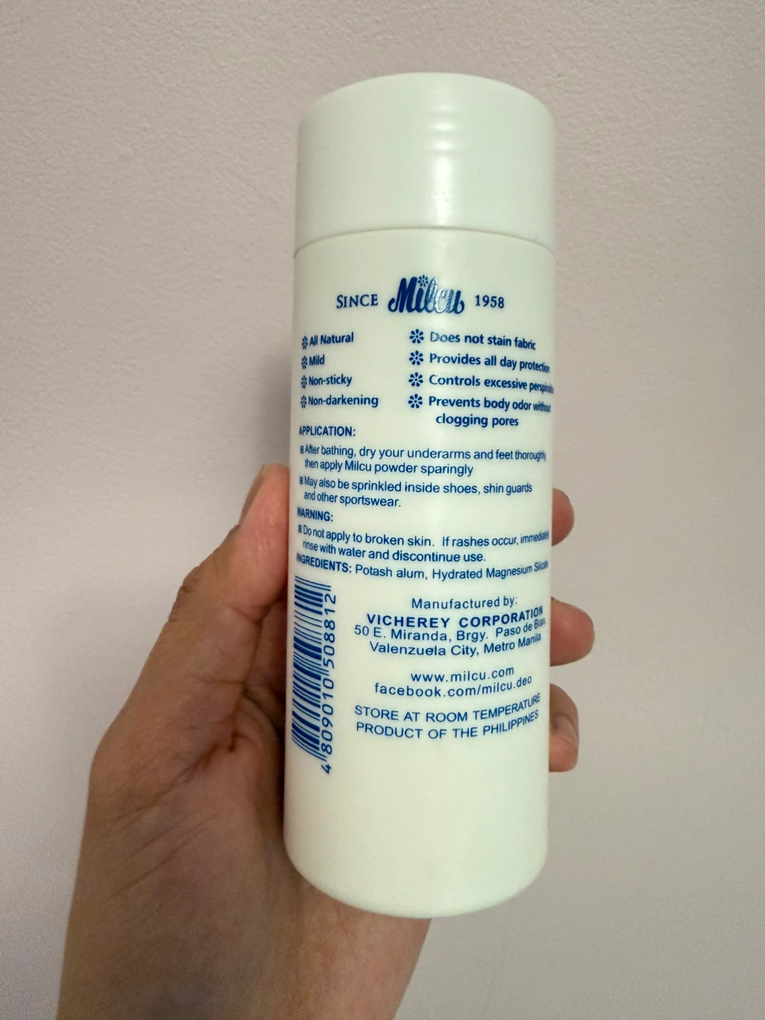 Milcu Underarm & Foot Deodorant Powder 80g - photo 3