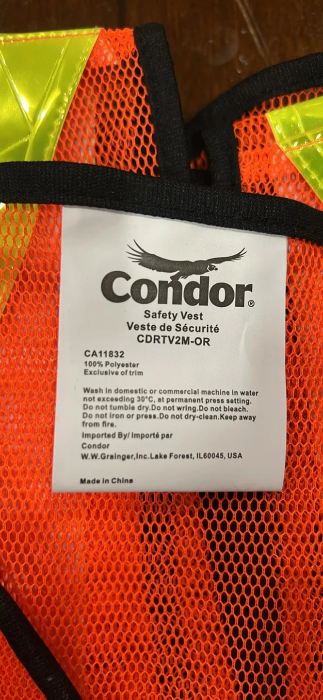 Condor Safety Vest CDRTV2M-OR - photo 3