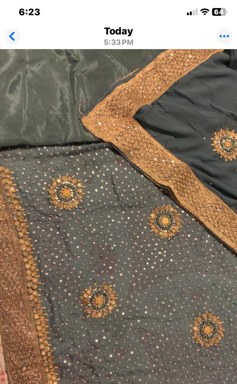 Unstitched- 3 pc. Indian shalwar kameez - photo 3